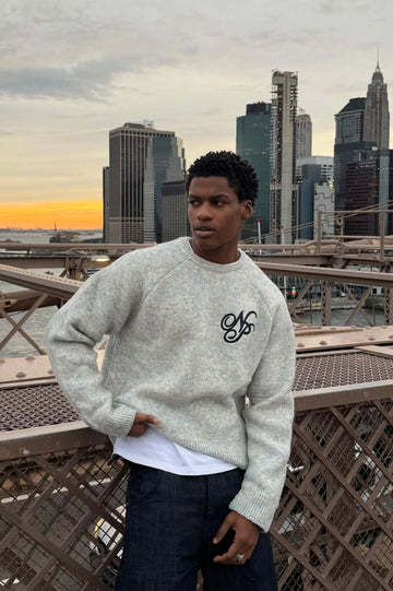 Le Marais Knit Sweater Grey Melange