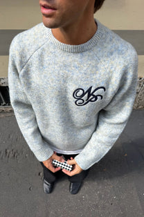 Le Marais Knit Sweater Grey Melange