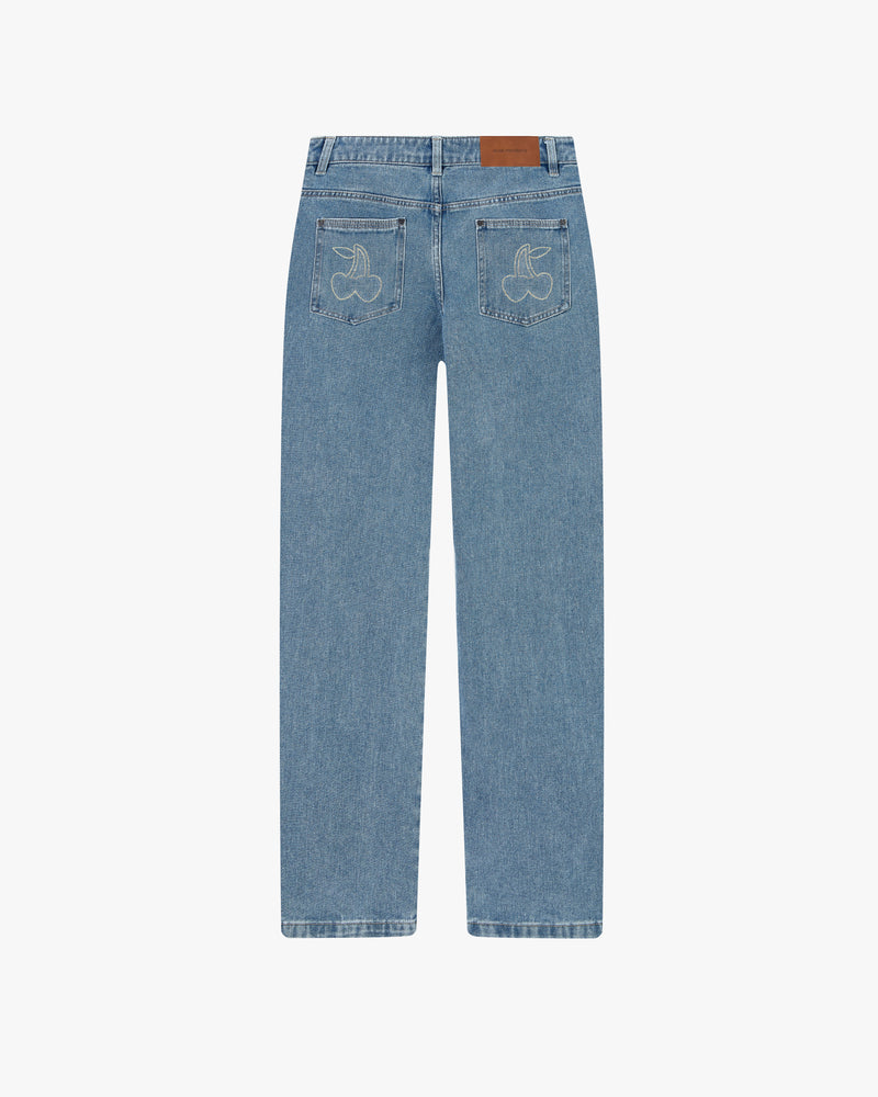 Basic Straight Jeans Blue