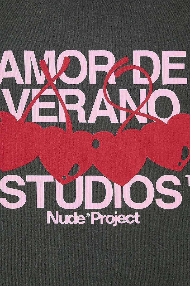 Camiseta Xoxo Gris Oscuro