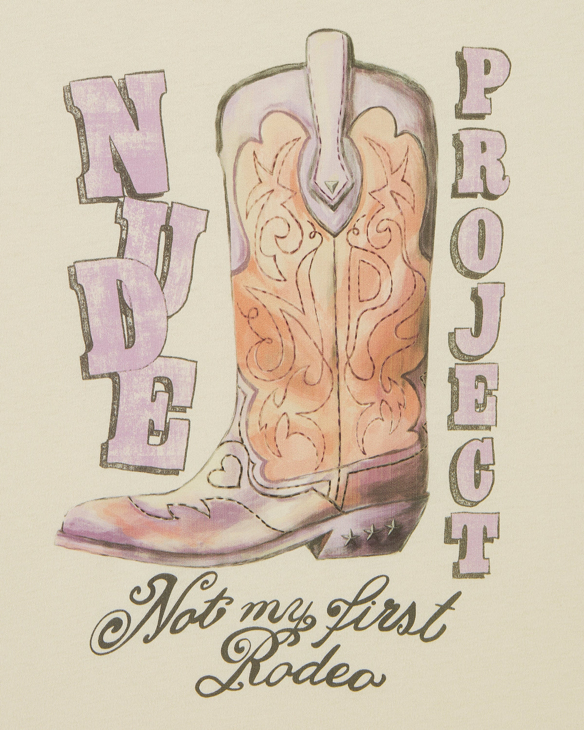 Yeehaw Tee Marshmallow