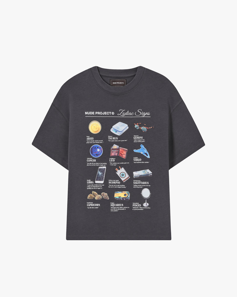 ZODIAC TEE ASH