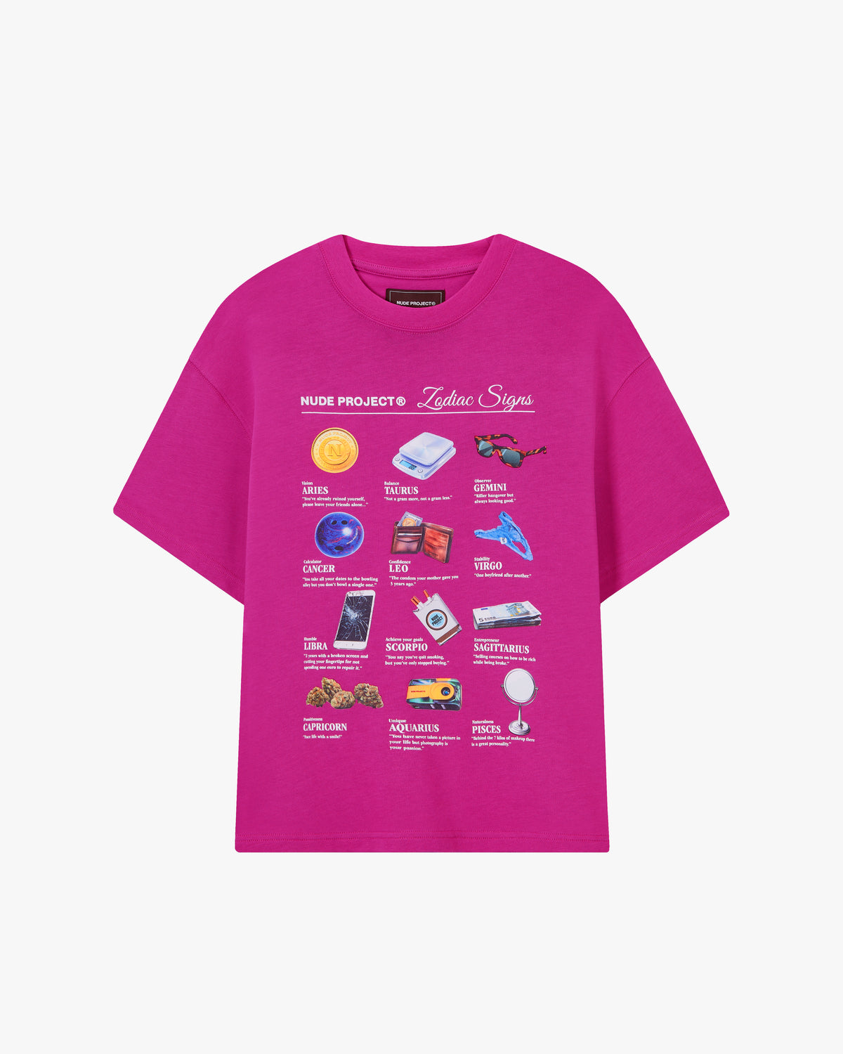 ZODIAC TEE PINK