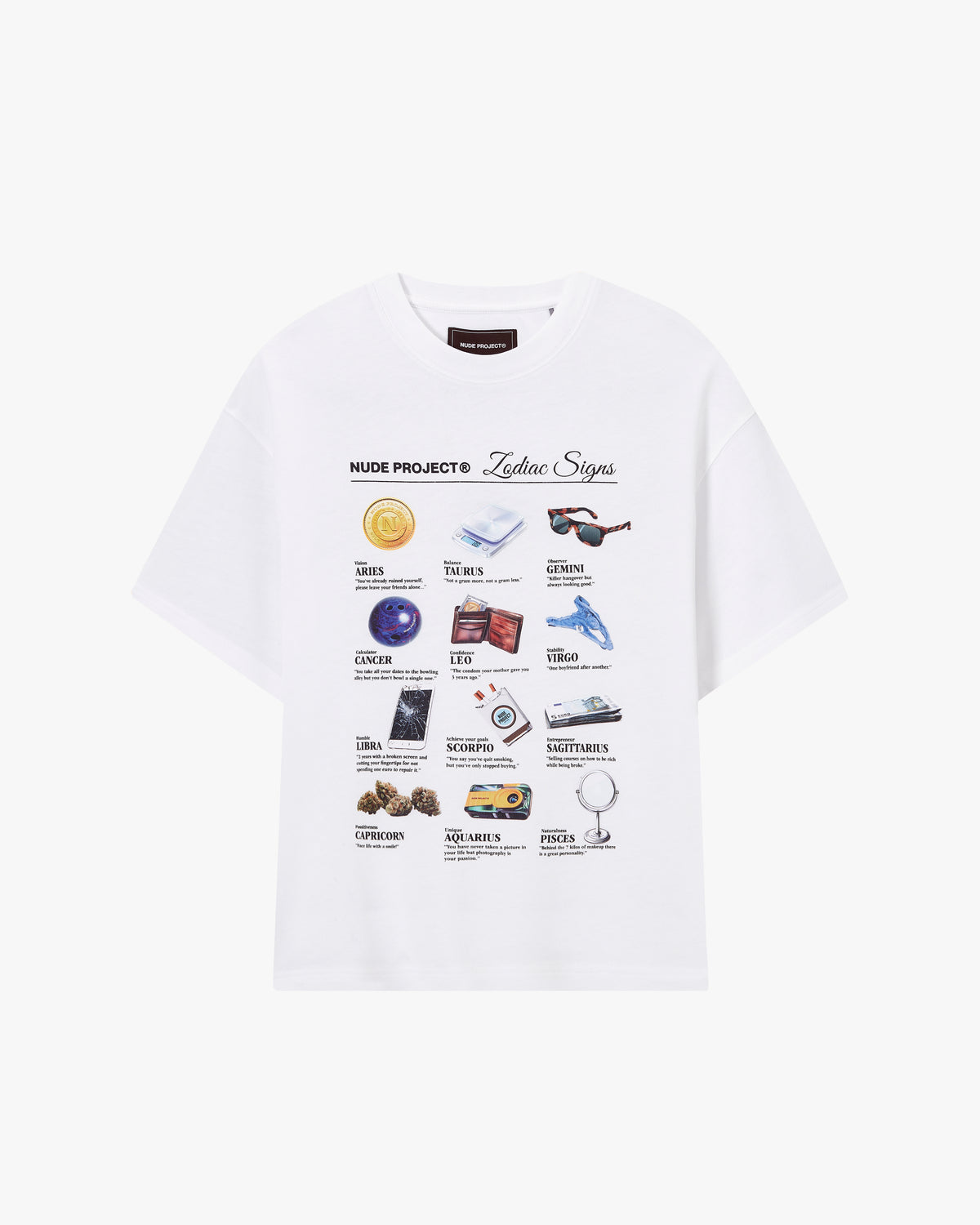 ZODIAC TEE WHITE