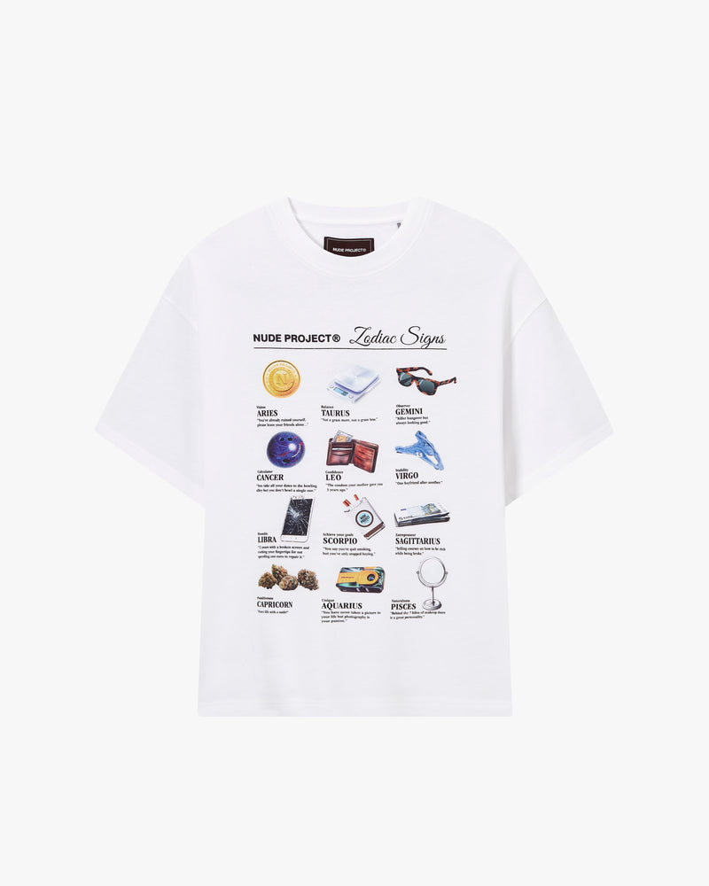 ZODIAC TEE WHITE