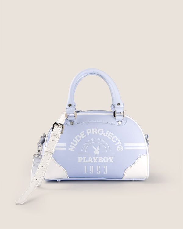 BUNNY BOWLING BAG OFF WHITE/BABY BLUE