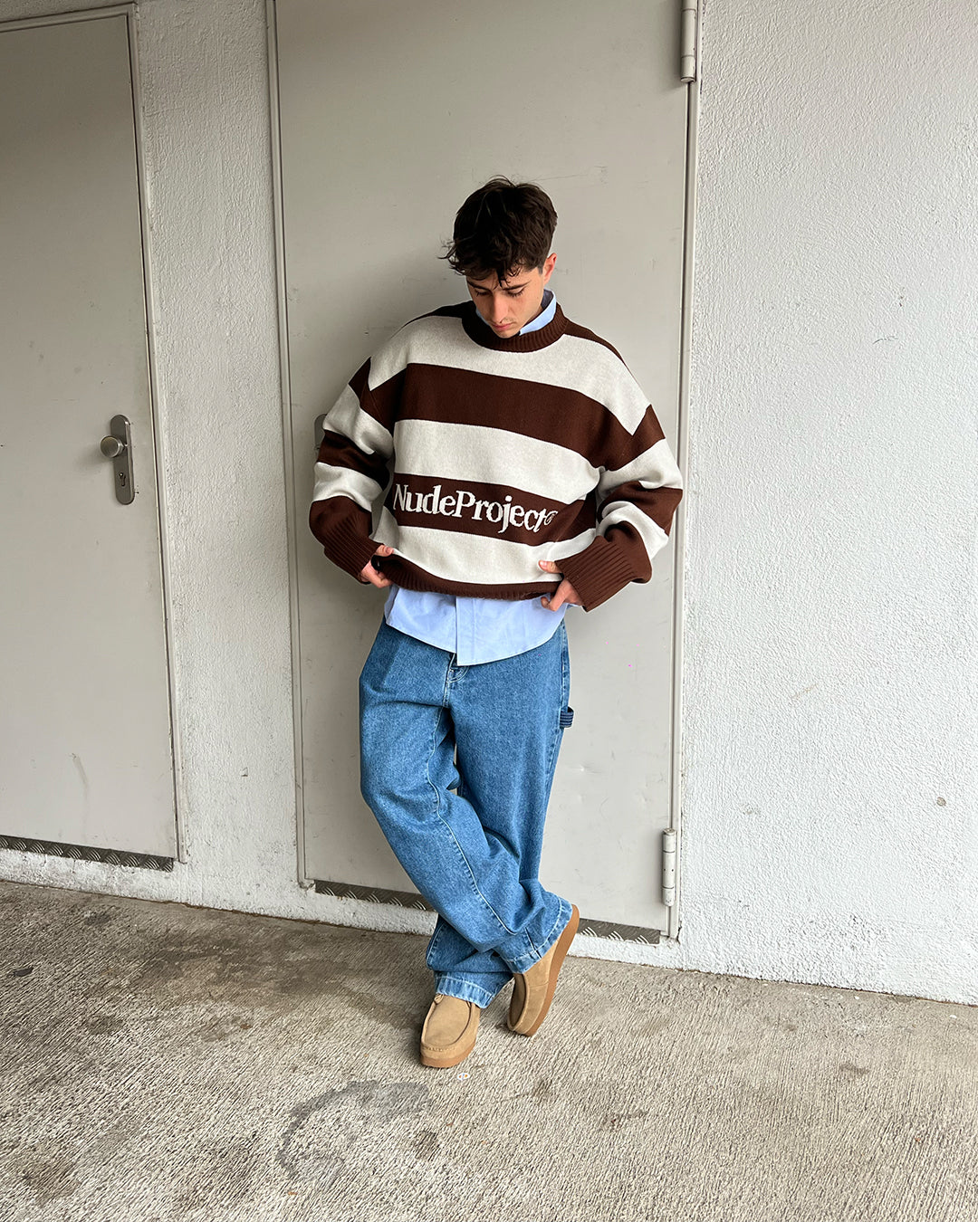 YEILO BOXY SWEATER BROWN