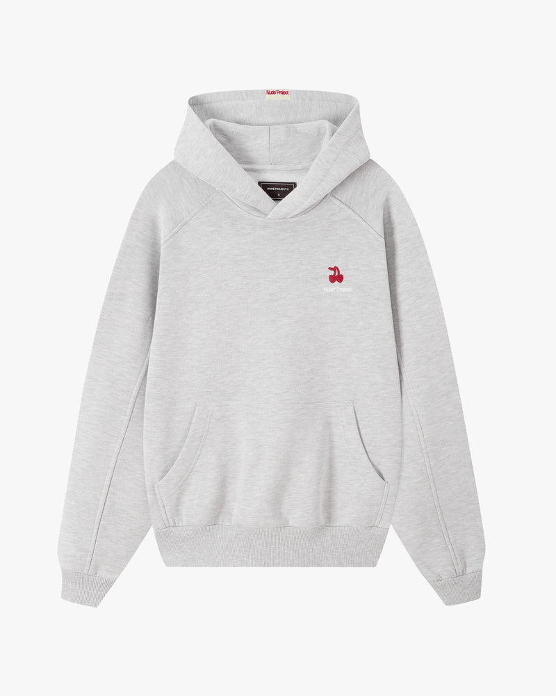 Basic Cherry Hoodie Grey