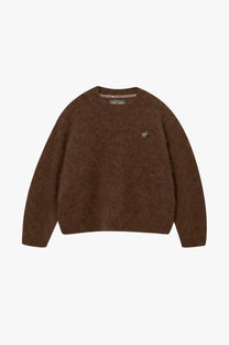 Alpaca Knit Sweater Brown