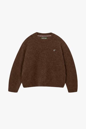 Alpaca Knit Sweater Brown