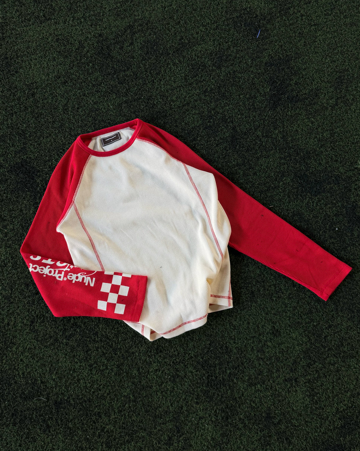 Slim Waffle Long-Sleeve Tee