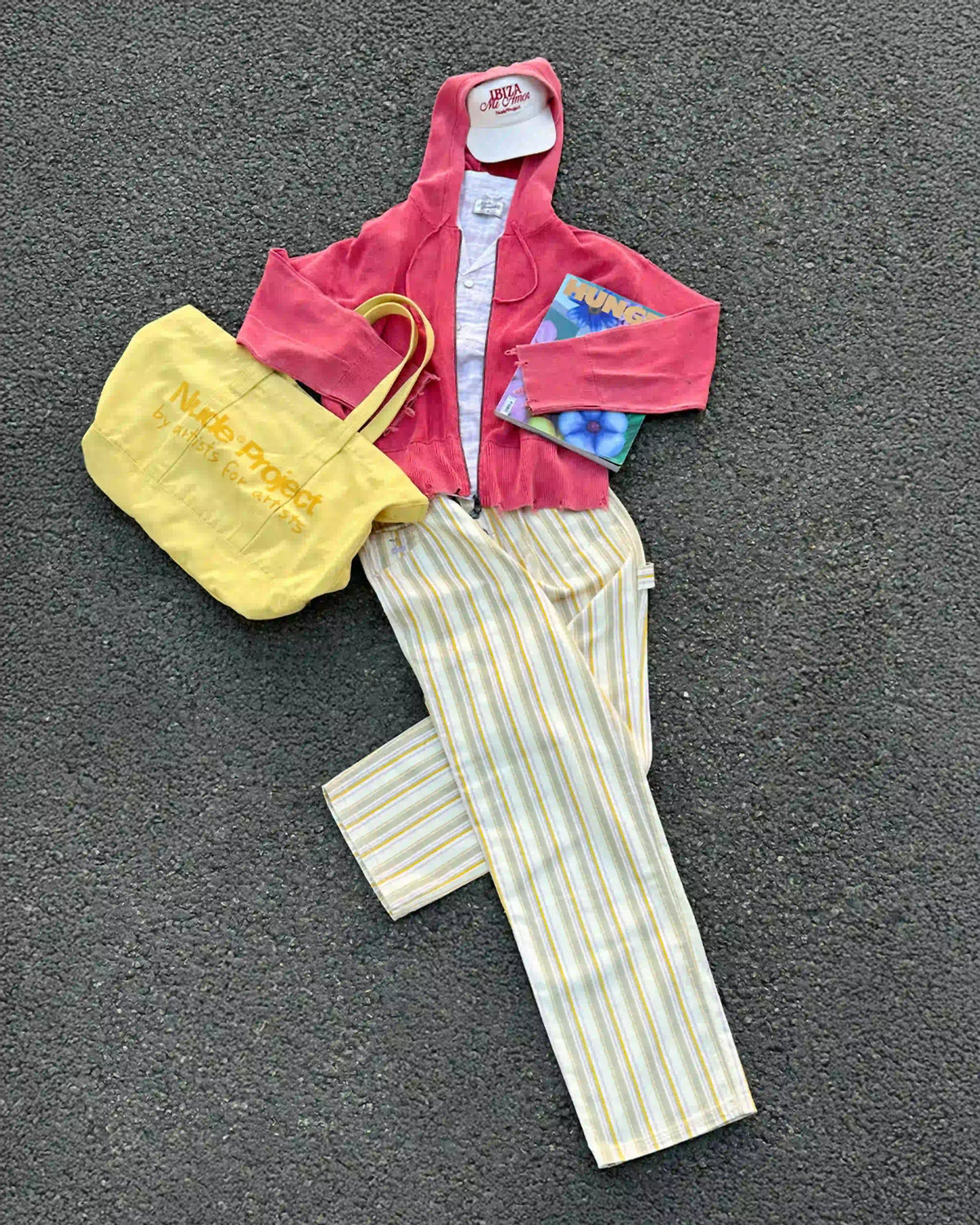 Perfect Cropped Zip-Up Hoodie Raspberry