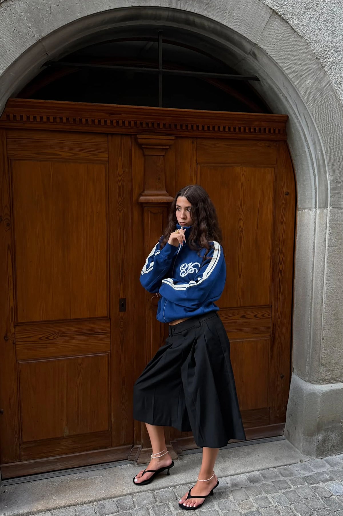 Ying-Yang Zip-Up Navy