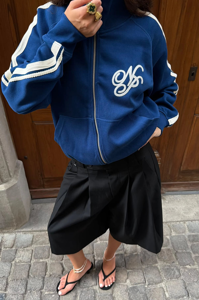 Ying-Yang Zip-Up Navy