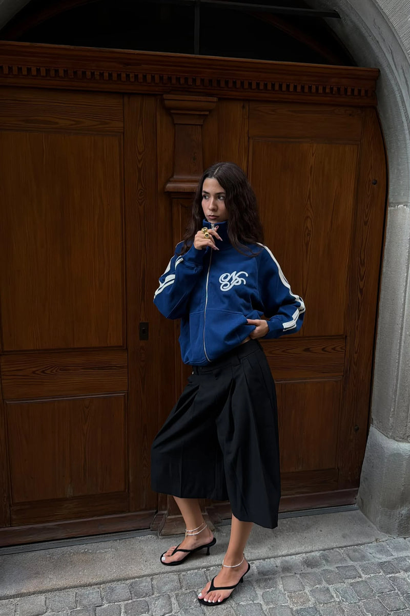 Ying-Yang Zip-Up Navy