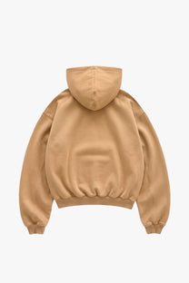Box Logo Hoodie Beige