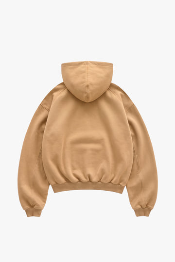 Box Logo Hoodie Beige