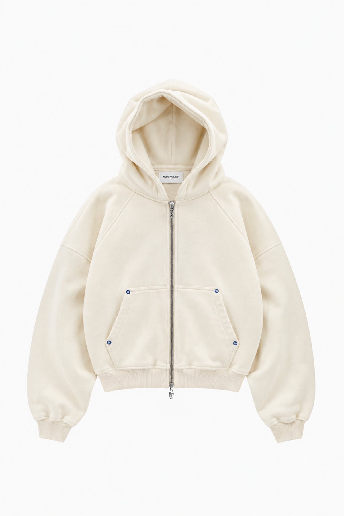 Beast Zip-Up Hoodie Marshmallow