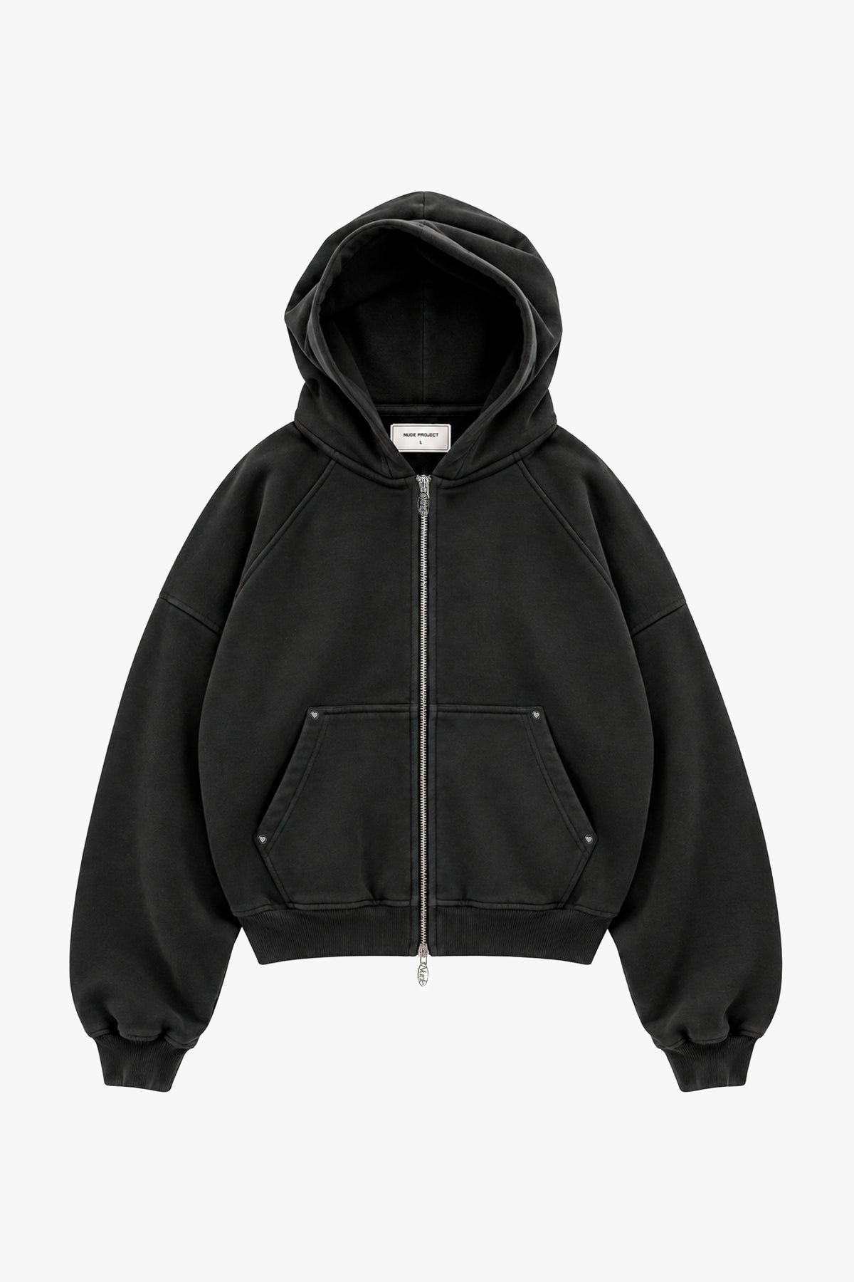 Beast Zip-Up Hoodie Ash