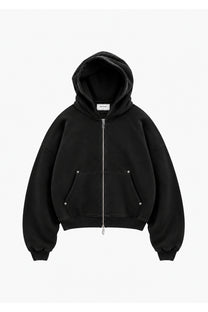 Beast Zip-up Hoodie Black