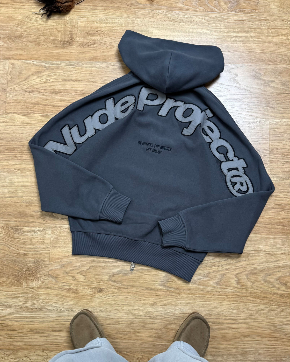 Sudadera Con Cremallera Beast Gris Oscuro