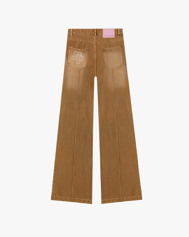 BOOTCUT JEANS BROWN