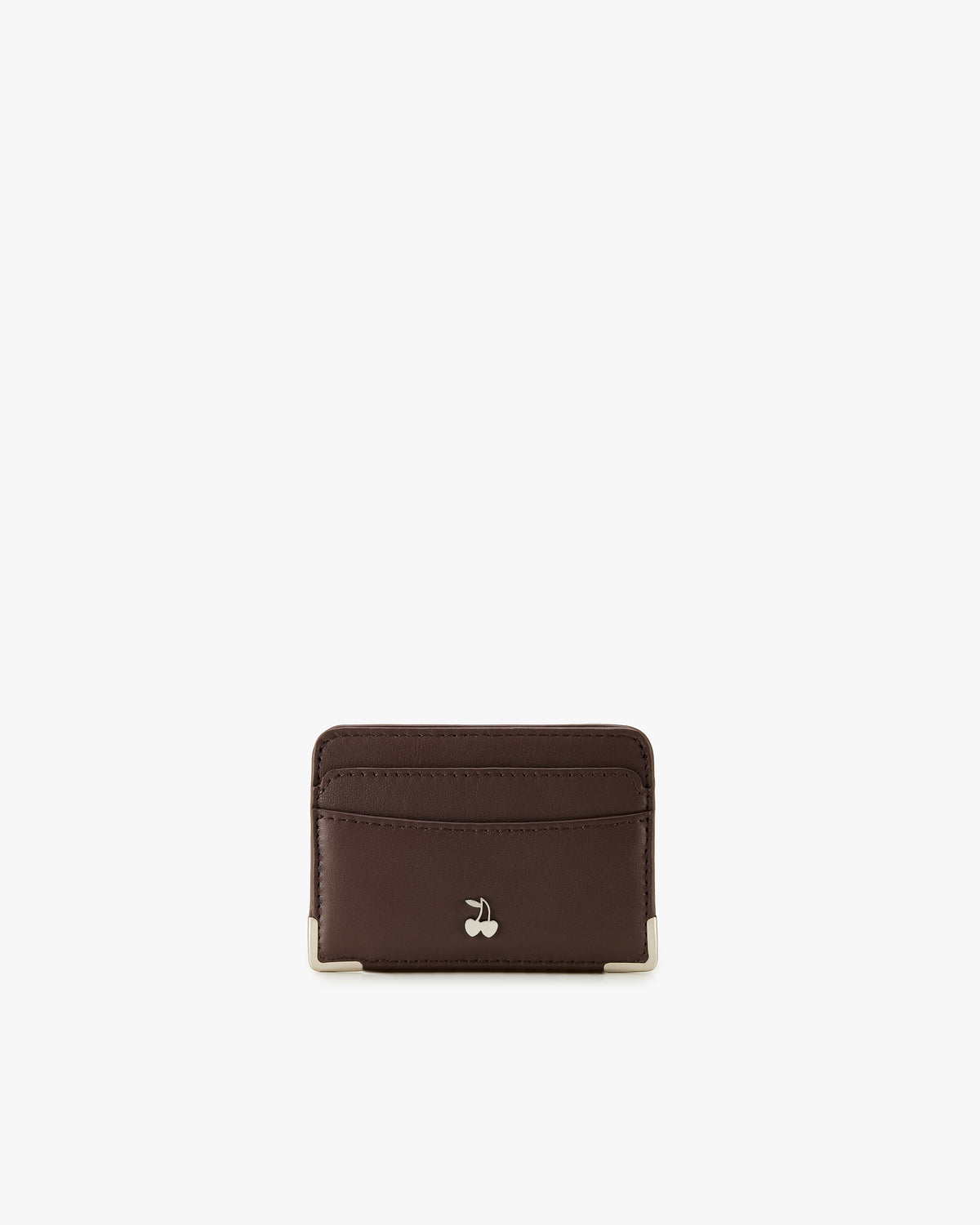 Rose Leather Cardholder Brown