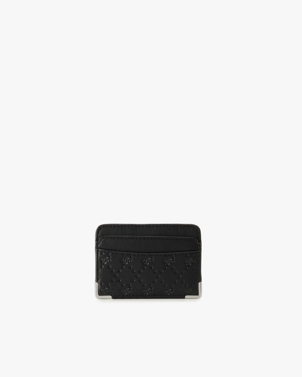 Rose Leather Cardholder Black