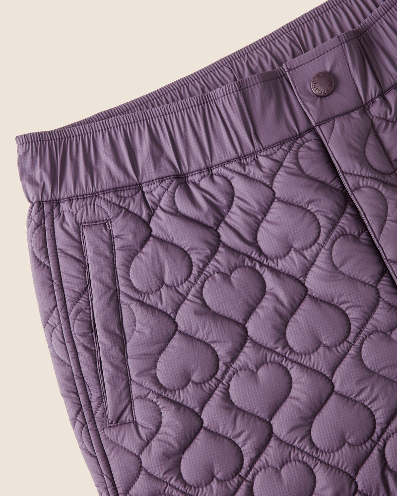 HEART QUILTED PANTS