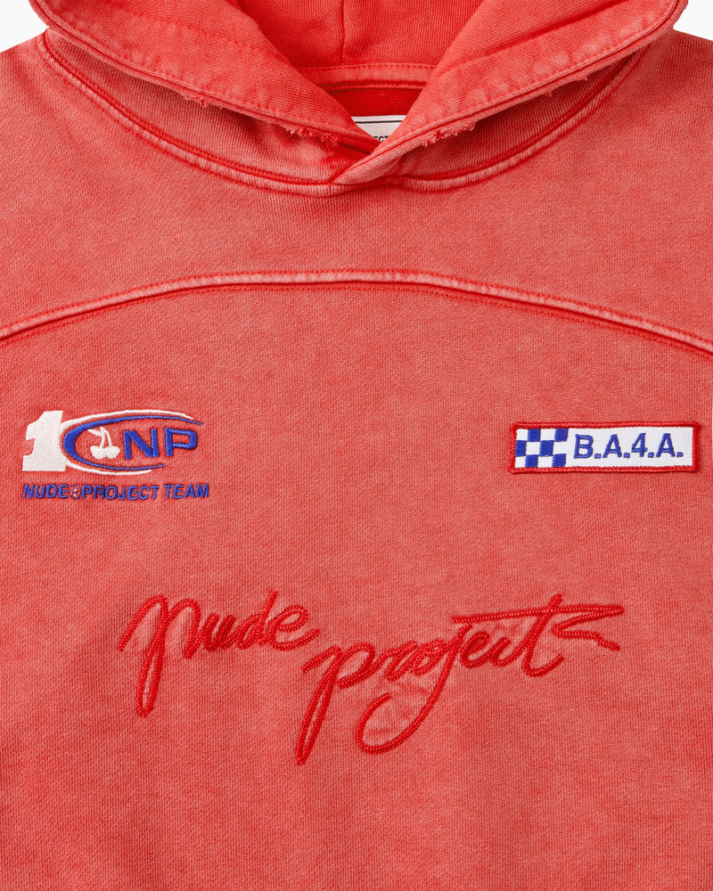 Fuel Hoodie Washed Red