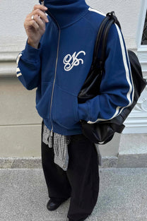 Ying-Yang Zip-Up Navy