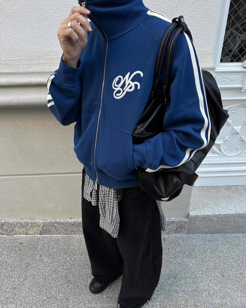 Ying-Yang Zip-Up Navy