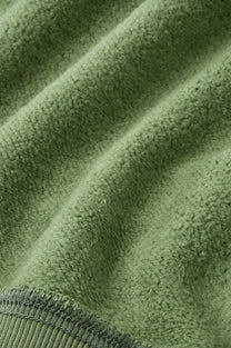 Script Zip-Up Hoodie Green