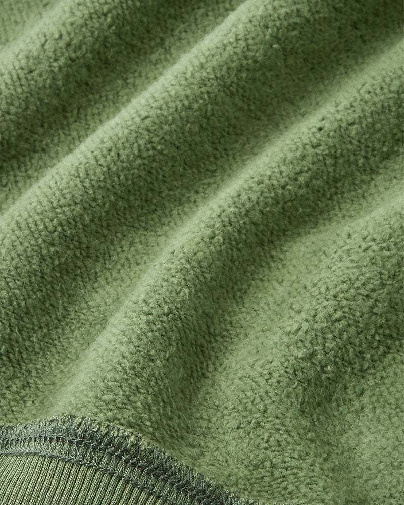 Script Zip-Up Hoodie Green