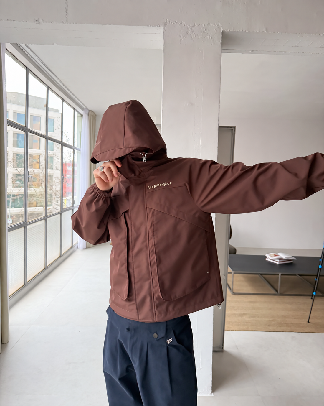 Windbreaker Jacket Brown