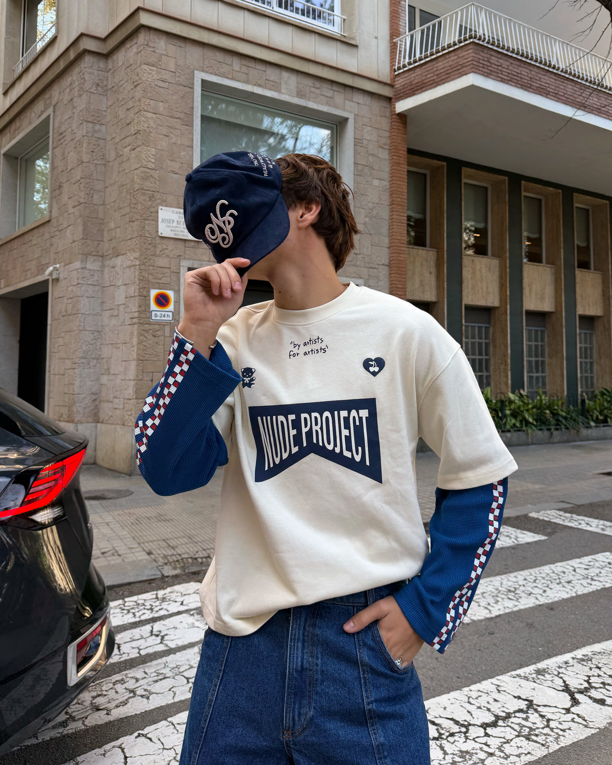 Monza Long-Sleeve Tee Blue