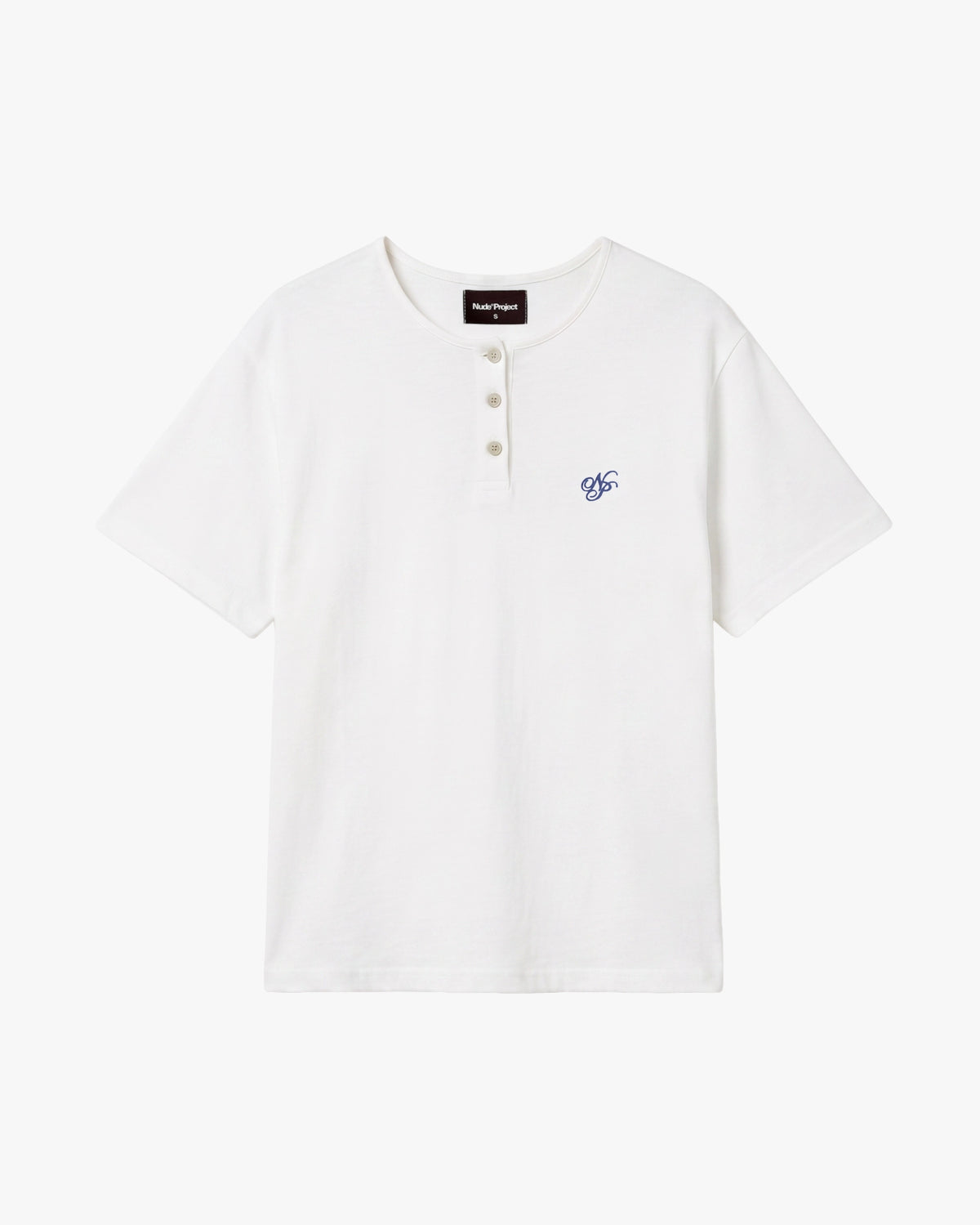Henley Neck Tee White/Grey 2xPack
