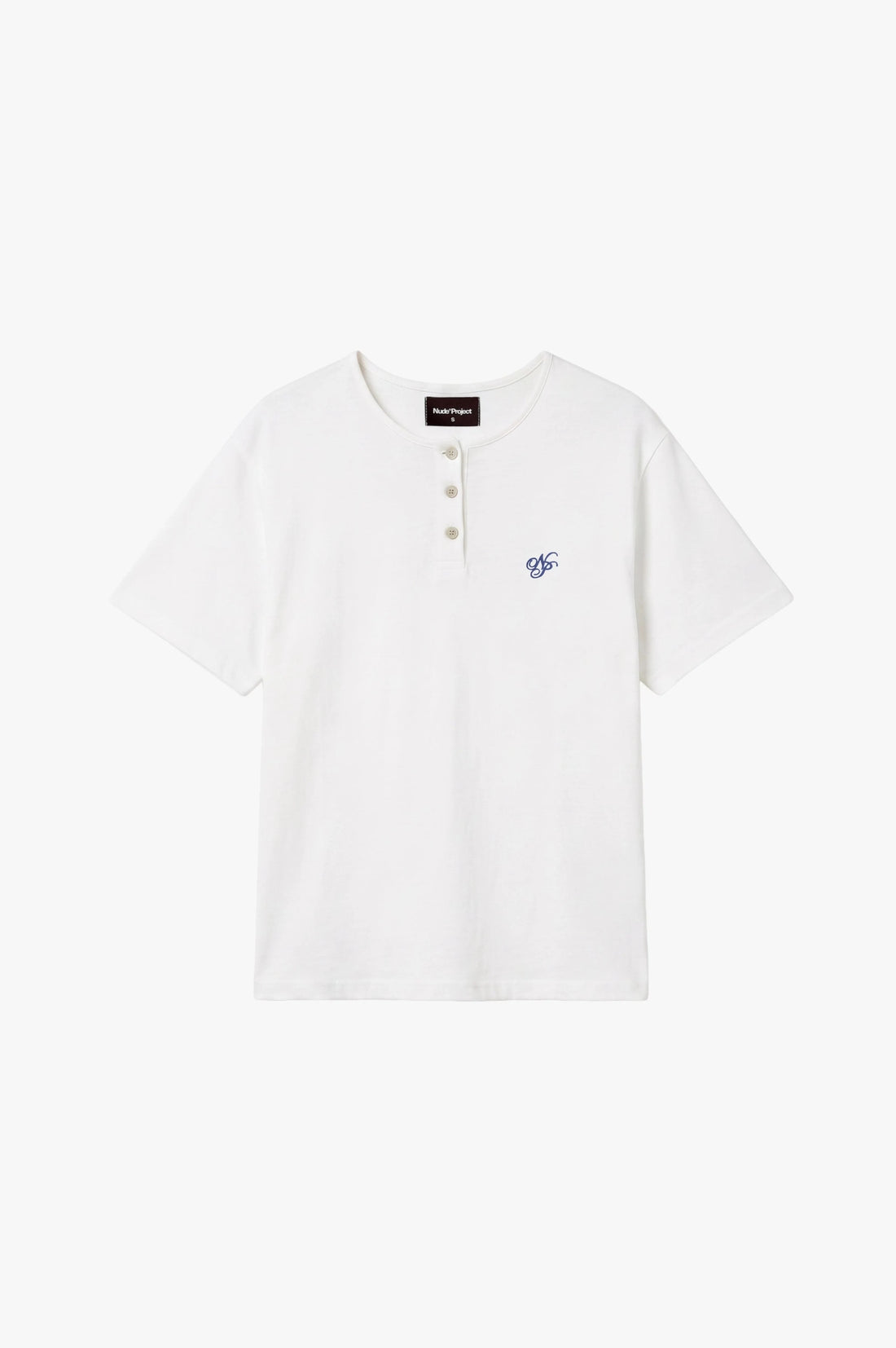 Henley Neck Tee White/Grey 2xPack