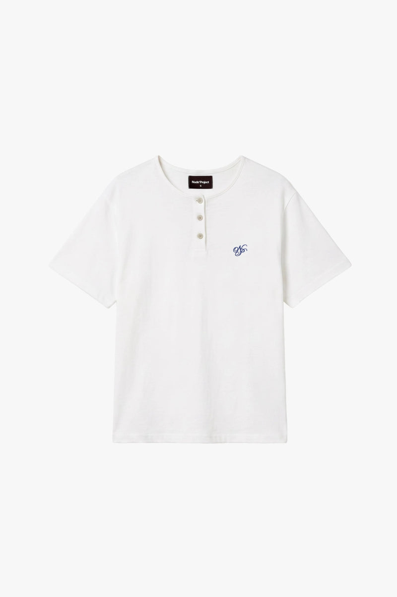 Henley Neck Tee White/Grey 2xPack