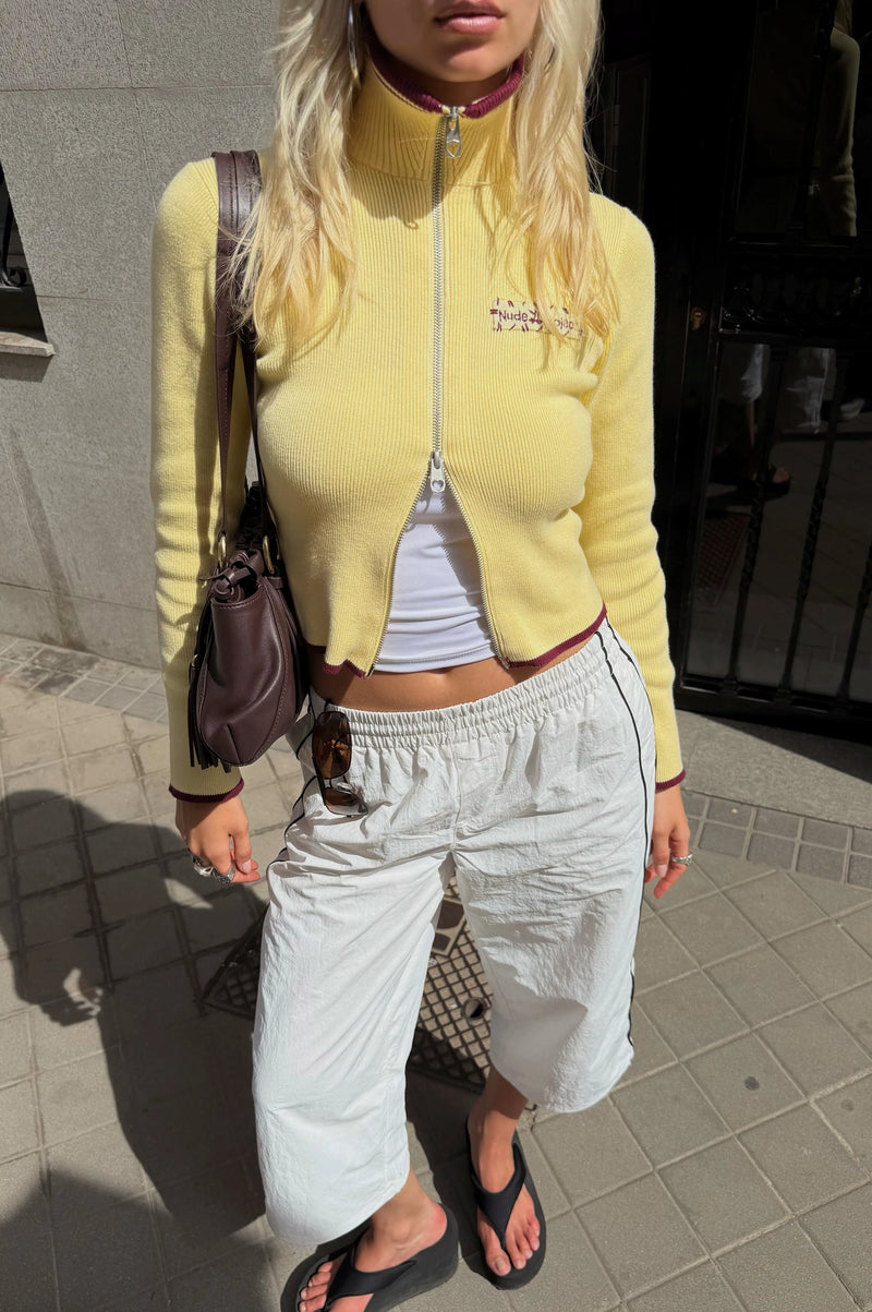 Kiddo Full-Zip Knit Yellow