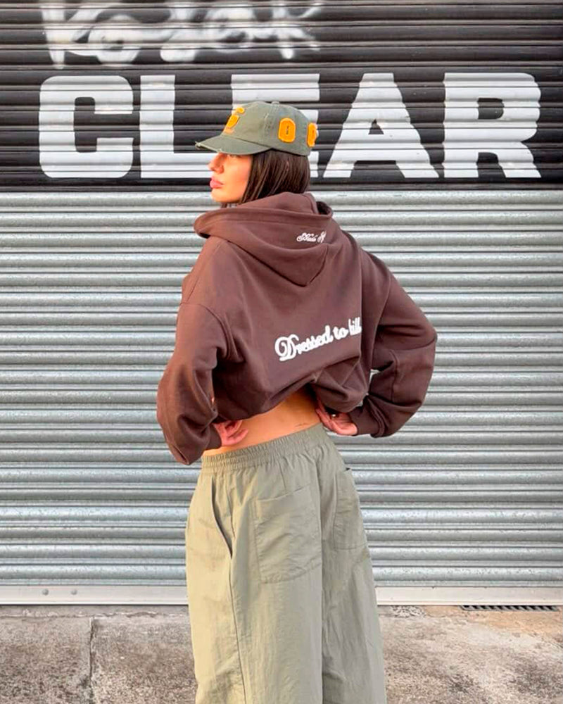 Kill Bill Zip-Up Hoodie Brown