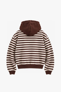 Clyde Zip-Up Hoodie Brown