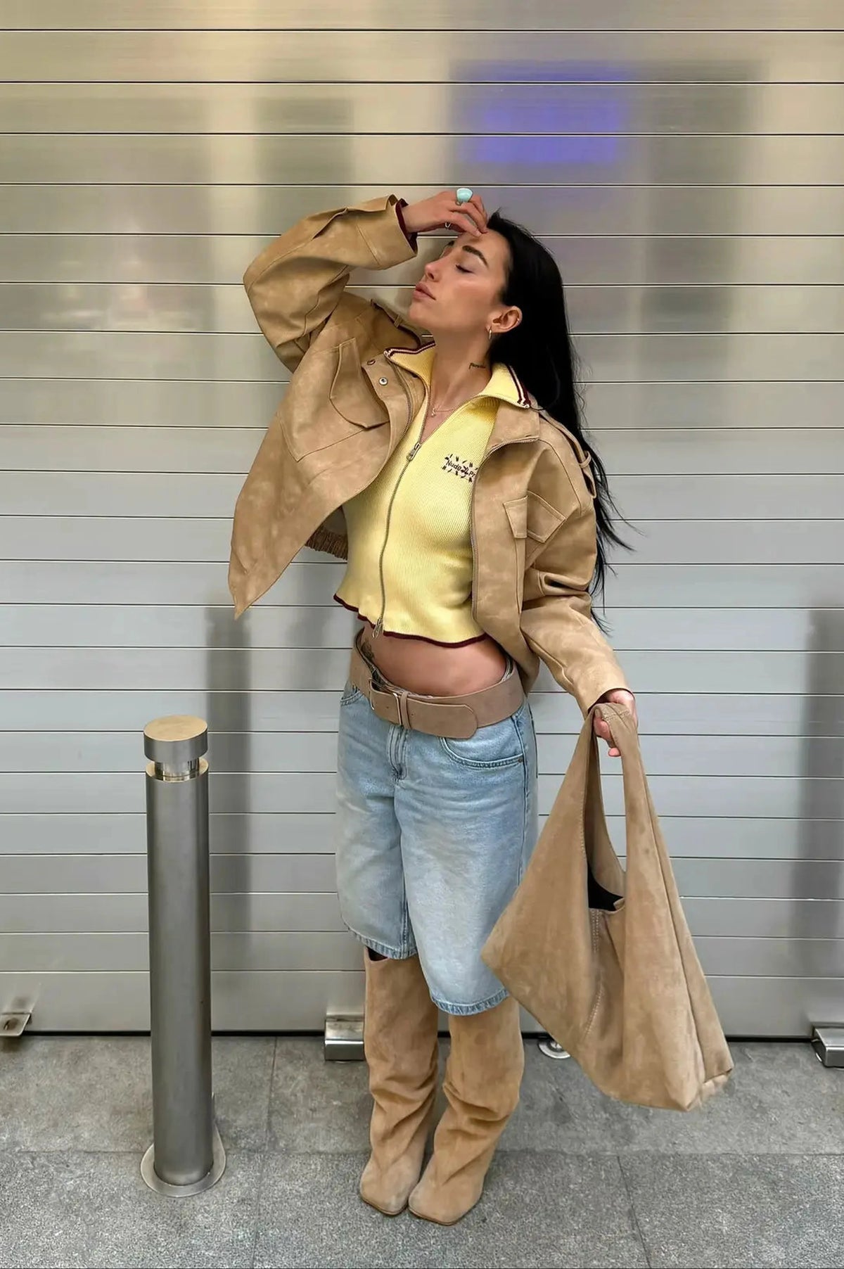 Kiddo Full-Zip Knit Yellow