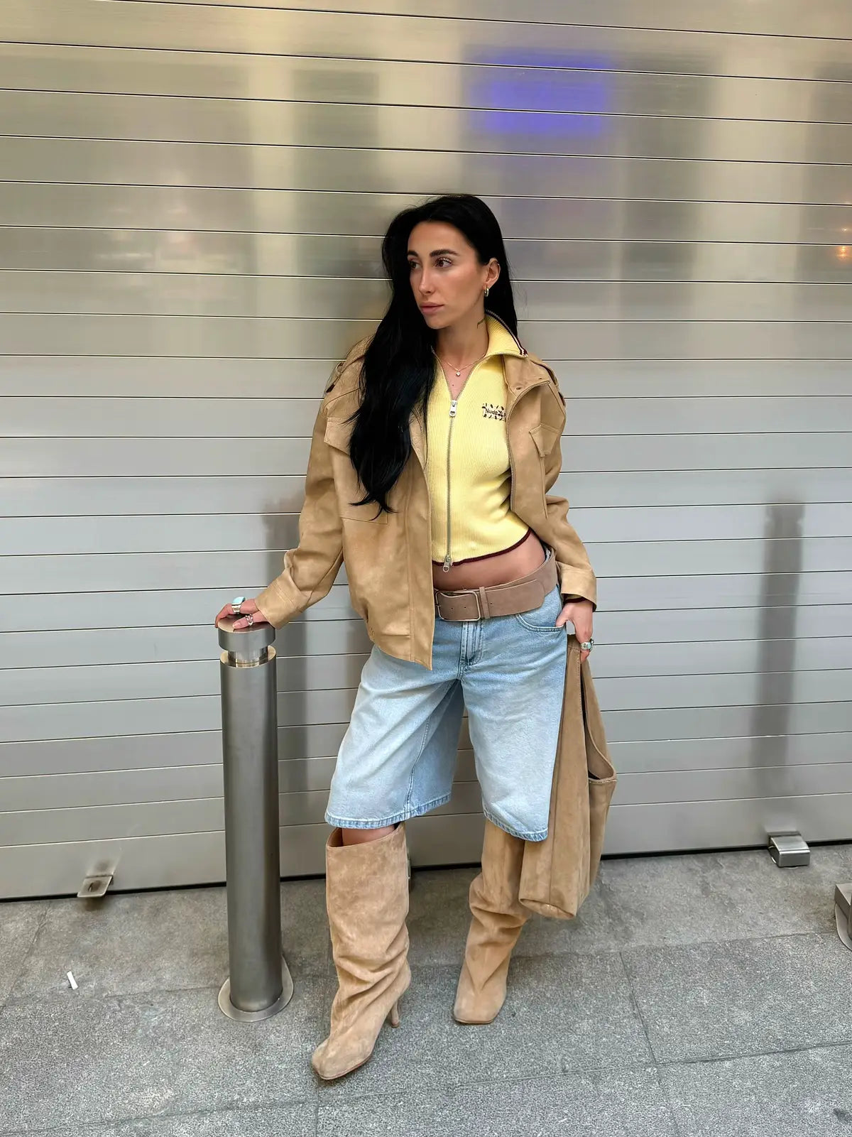 Jersey Con Cremallera Kiddo Amarillo