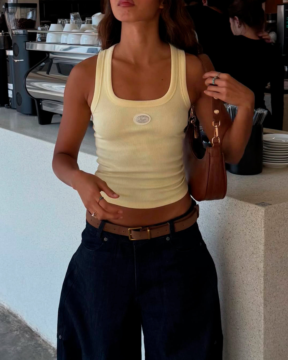 Sophisticated Pleasure Tank Top Soft Yellow