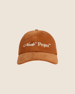 CORDUROY 6 PANELS HAT BROWN - NUDE PROJECT