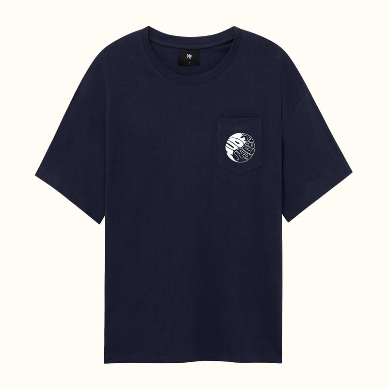 YING YANG TEE BLUE - NUDE PROJECT