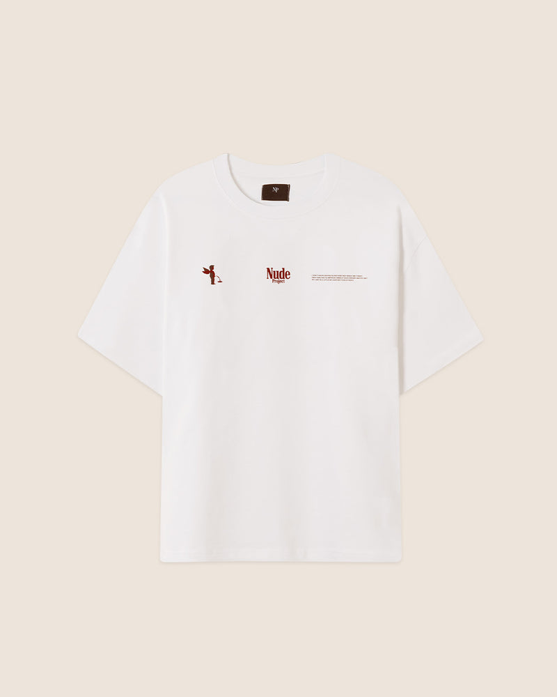 NUDE CUP TEE WHITE